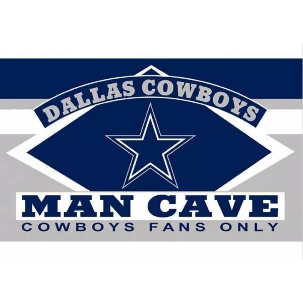 Dallas Cowboys Mancave Flag Banner New 3x5 Ft‎ Tailgate Gameday Garage